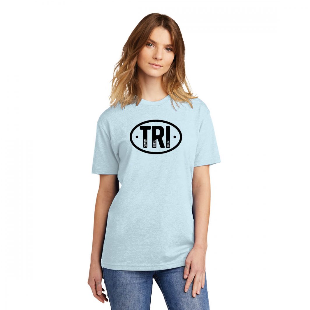 Tri Circle Ice Blue Unisex T-Shirt