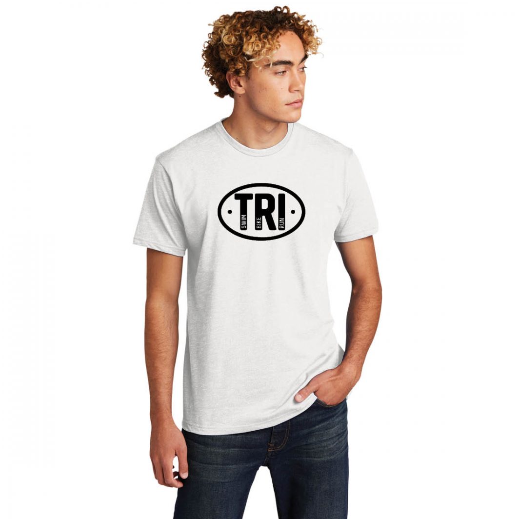 Tri Circle White Unisex T-Shirt