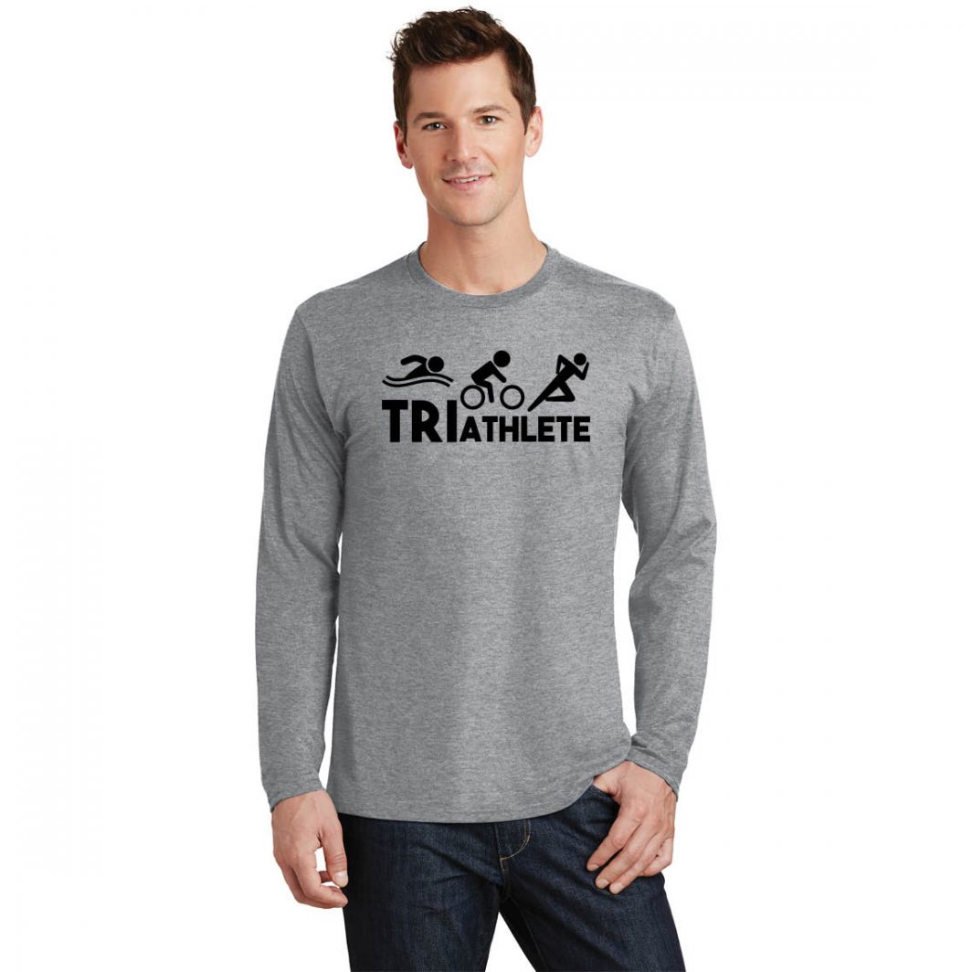 TRIathlete Athletic Heather Long Sleeve Tee