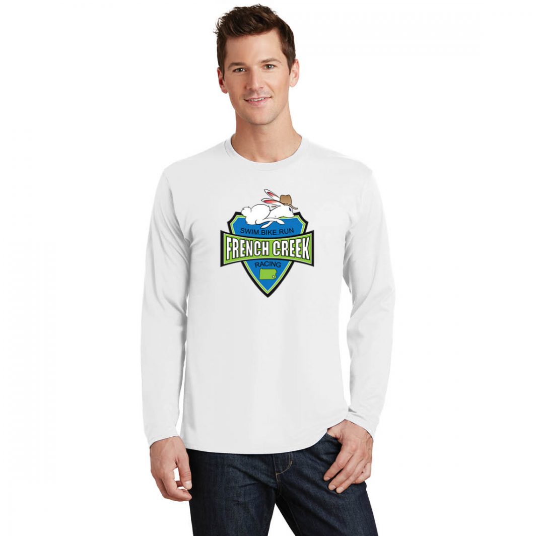 French Creek Racing Long Sleeve White T-Shirt