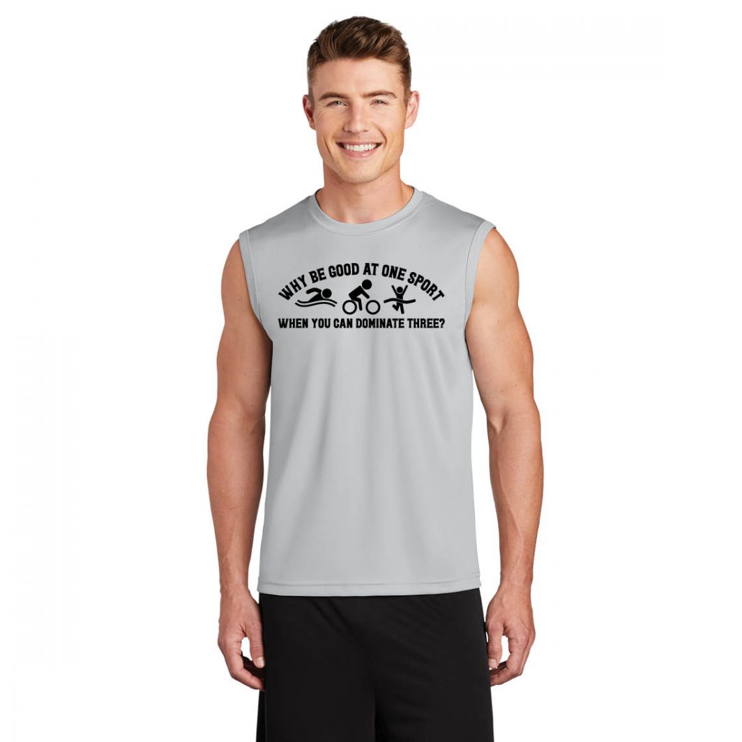 Why Be Good At One Sport When You Can Dominate Three Men's Sleeveless Tee